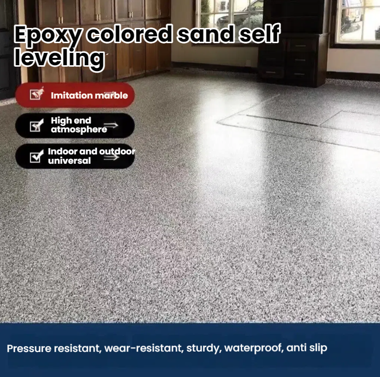 Bright color epoxy colored sand - multi-color and multi-specification floor decoration materials